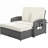 PE Wicker Rattan Double Chaise Lounge with Adjustable Back and Cushions-858570243