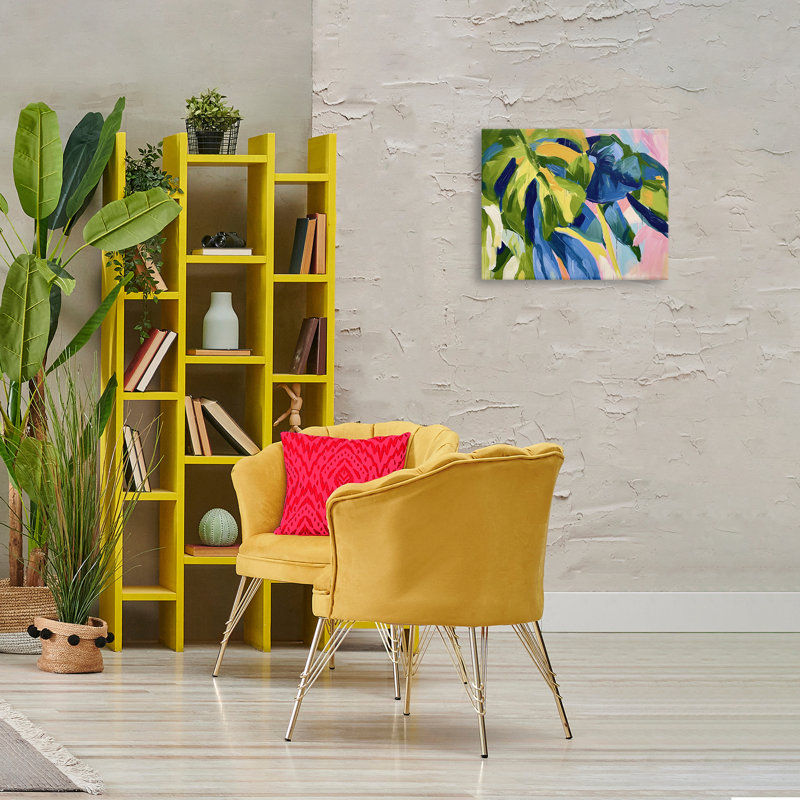 «Tropical Leaves Layered» par Ramona Murdock, H 16 po x l 20 po