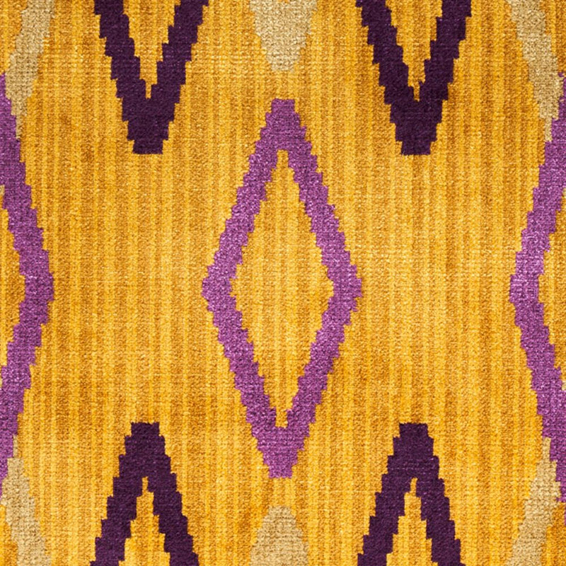 Schumacher x Neisha Crosland Kyoto Trellis Fabric, Saffron