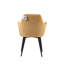 Berlin Modern Upholstered Dining Chair with Black Metal Legs-176274593