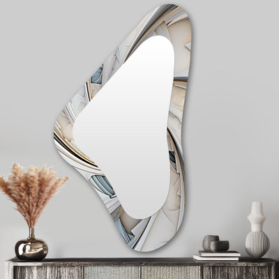 Miroir mural asymétrique moderne Spiral Abundance