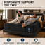 Matelas hybride en mousse à mémoire de forme extra ferme de 14 po, conçu pour les dormeurs qui veulent moins d'évier, un support de ressorts réactif et un bord plus ferme.-1519305833