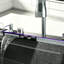 Multifunctional Stainless Steel Kitchen Sink 88X48cm Single Bowl With Faucet Right-Side Drain Sinks
