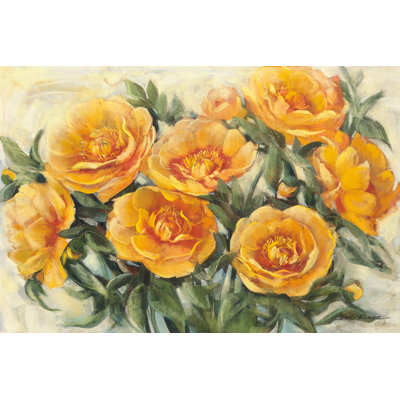 Golden pivoines par Carol Rowan