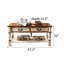 Table basse en bois massif de style européen Table basse en bois massif