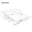 Canapé-lit rembourré avec grand matelas Nero 2-en-1-1706953307