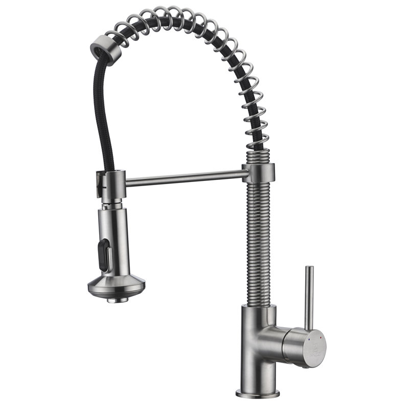 ANZZI Step Series Pull Down Kitchen Faucet, Brushed Nickel