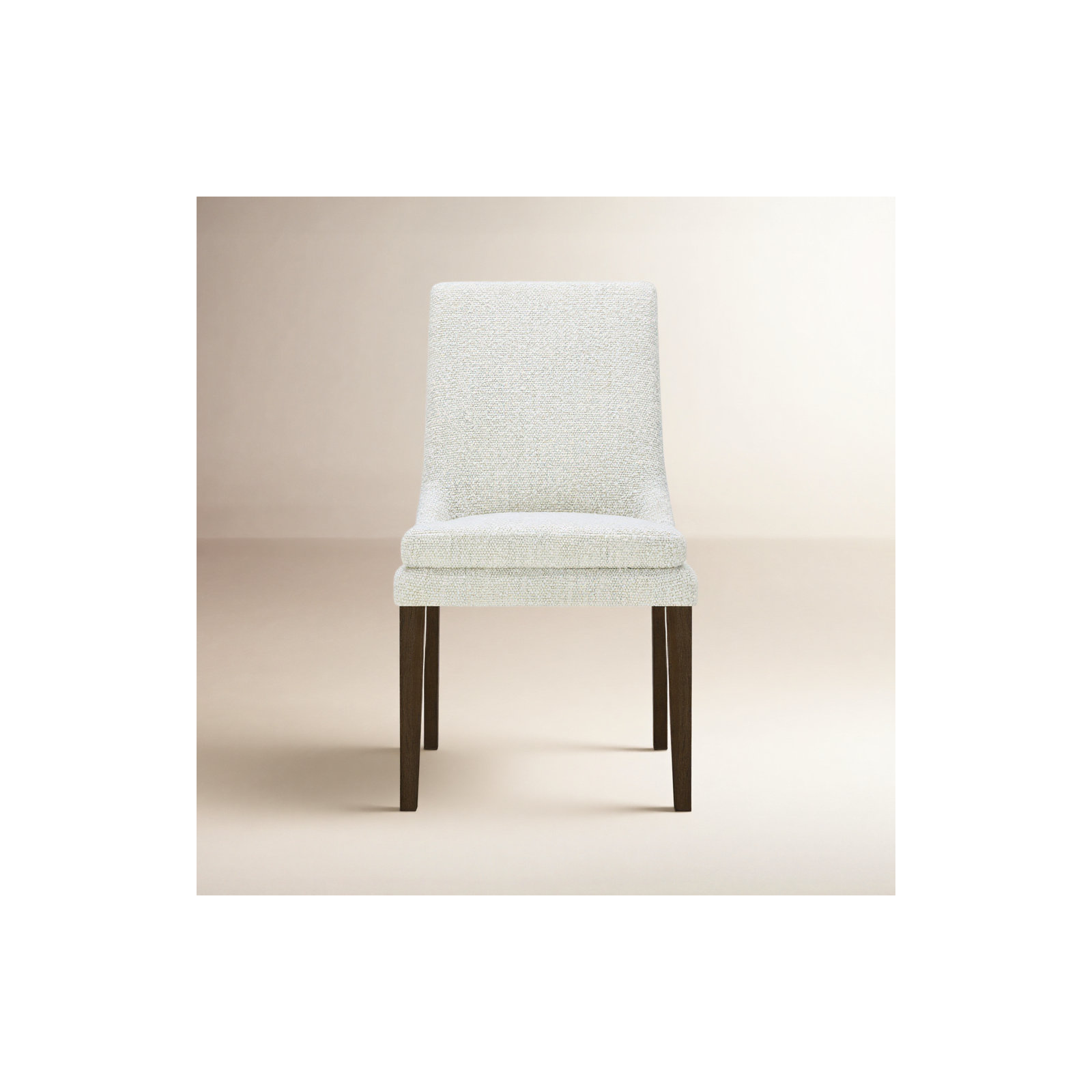 Niara Upholstered Side Chair, Merino Pearl Performance Tweed