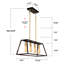 Elutheria 4 - Light Kitchen Island Linear Pendant-1476753777