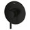 Concetto Shower Valve Trim Kit with Pressure Balance Cartridge, Matte Black