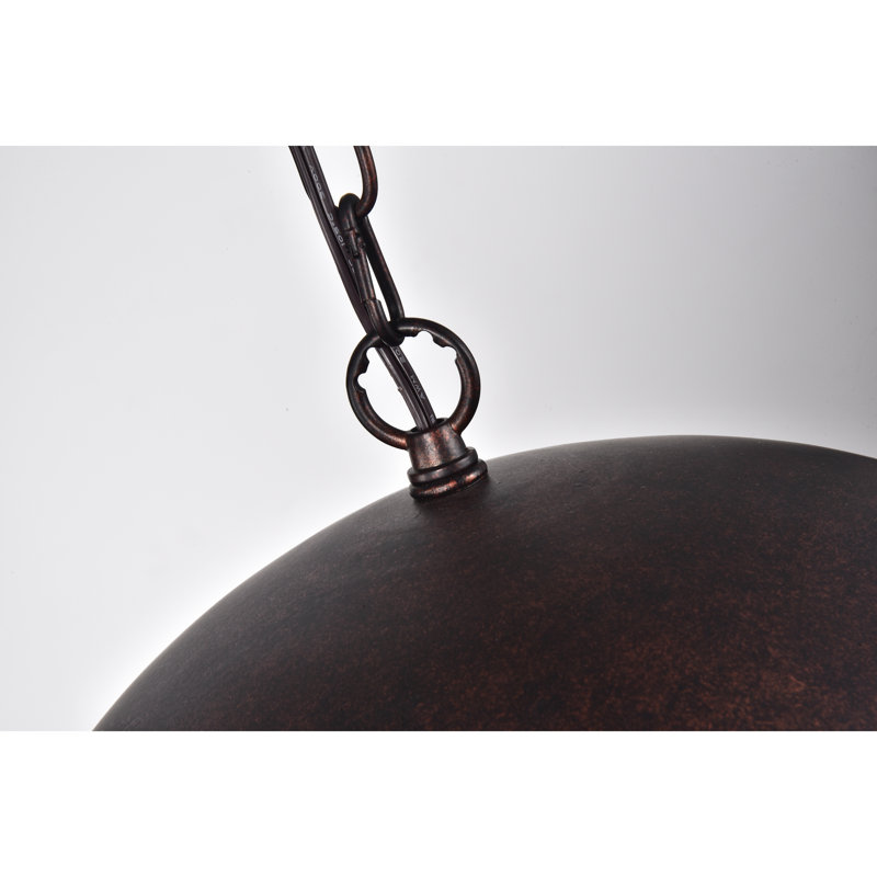 Luminaire suspendu sphère unique 3 lumières Saville