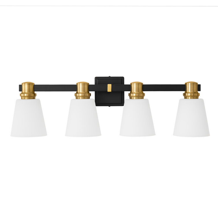 Luminaire de meuble-lavabo avec abat-jour opale Parker