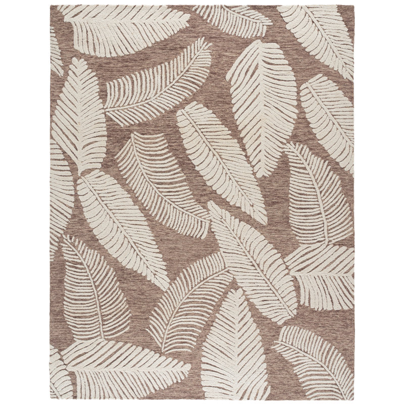 Jardin Hand Tufted Wool;Cotton Floral Indoor Rug, 9'-0" X 12'-0" Rectangle