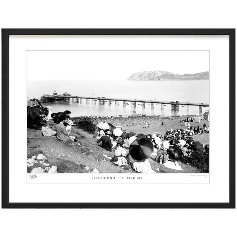 Llandudno, The Pier 1890 - Single Picture Frame Print, 28cm H x 36cm W x 2.3cm D
