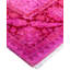 Overdyed Hand-Knotted Wool Modern-Contemporary Pink Runner 3' 0" x 8' 3"