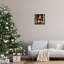 Cadre flottant pour chiot Snowy Christmas Lights, conception de Riley B-521553058-521553059