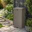 35 Gallon Outdoor Trash Can with Lid and Drip Tray
