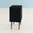 Liberty 18" W Mid-Century Modern 2-Drawer Nightstand in Black-486306506