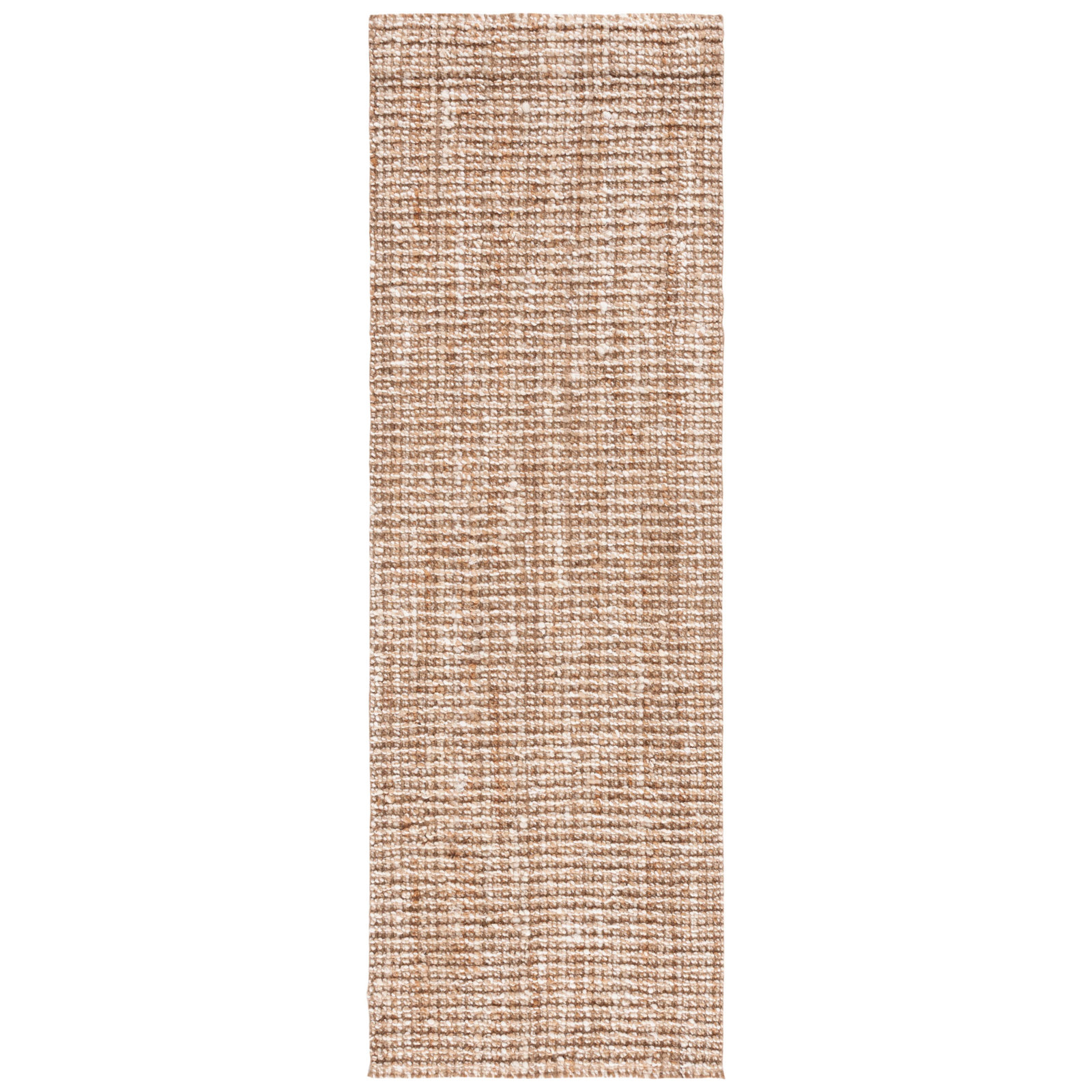 Alda Handmade Handwoven Jute/Sisal Natural/Ivory Rug, Runner 2'6" x 10'