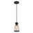 Valentia 1 - Light Matte Black Single Pendant