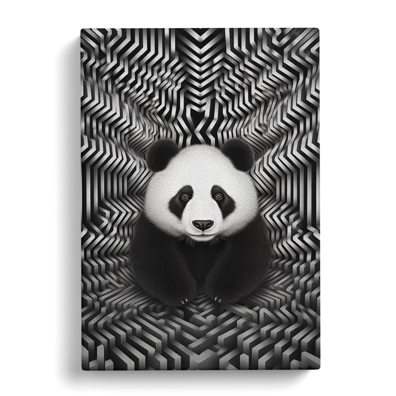 Panda Op - No Frame Print, 76cm H x 50cm W x 3cm D