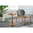 Solid Wood Pedestal End Table-1302138042