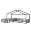 Lit de maison en L avec clôture de sécurité et structure de coin Montessori-1723624832