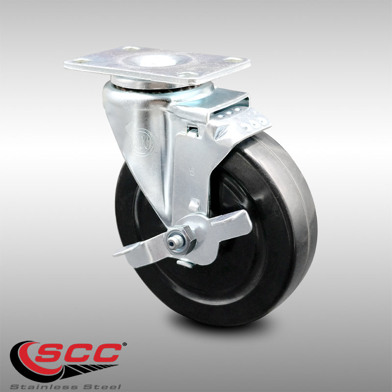 Hard Rubber Swivel Caster