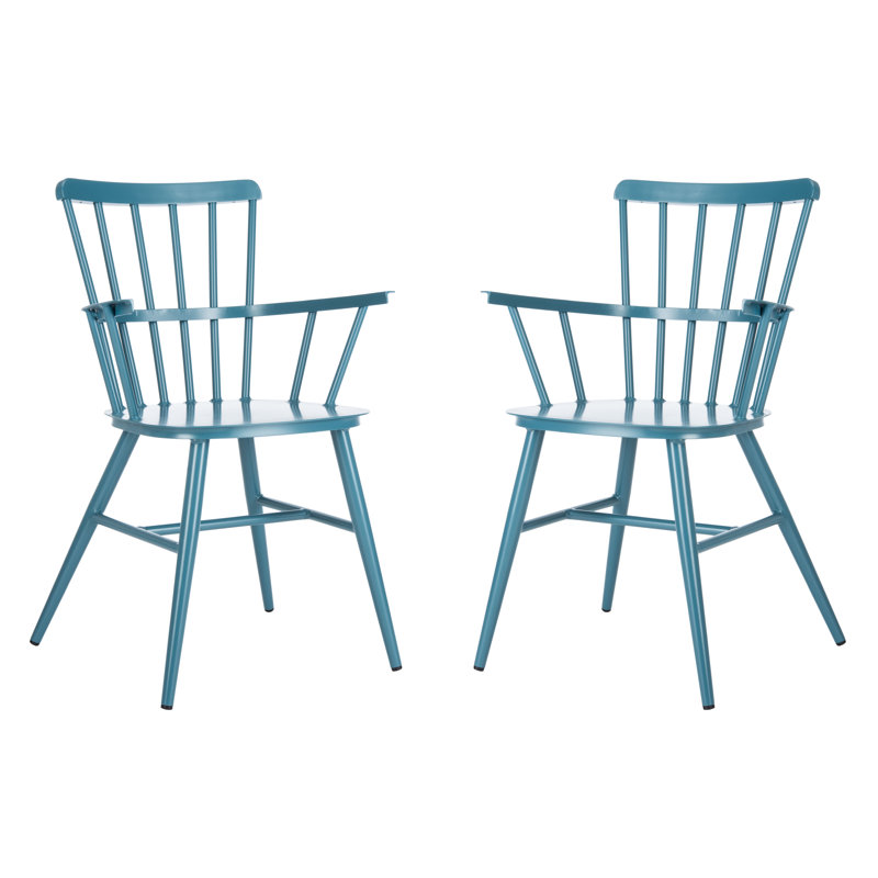 Clifton Outdoor Dining Side Chair, Matte Navy Blue