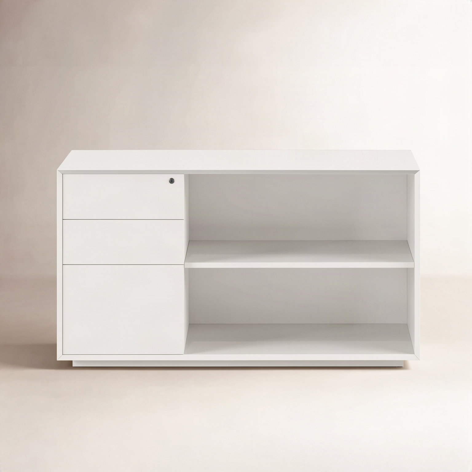 Credenza, White, Left