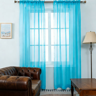 Panneaux de rideaux transparents transparents avec passe-tringle, rideaux et rideaux élégants pour le salon, la chambre à coucher et 2 panneaux
