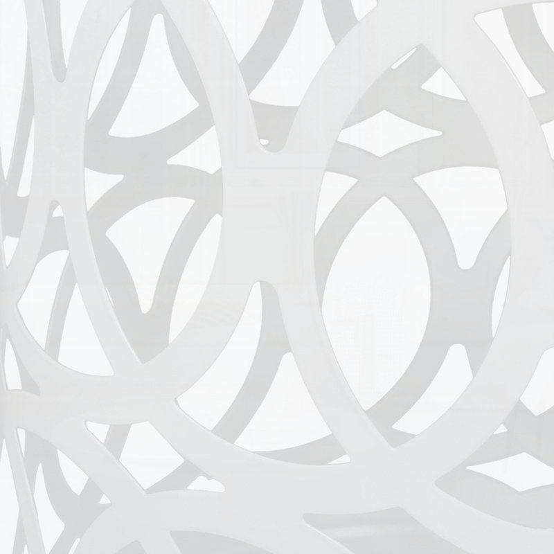 Outdoor Metal Side Table, White