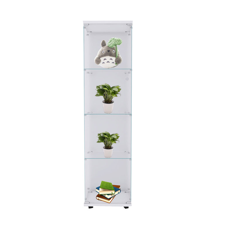 Vitrine de tour 64,56 "H x 16,73", Blanc