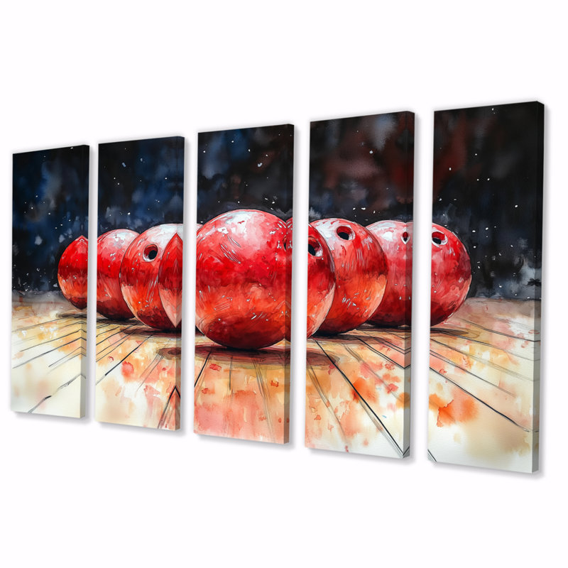 Jeu de quilles de rechange rouge et noir - jeu de quilles, H 28 po x l 60 po