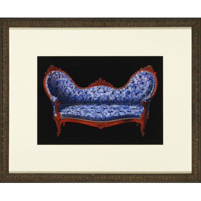 Vintage " Vintage Blue Couch "