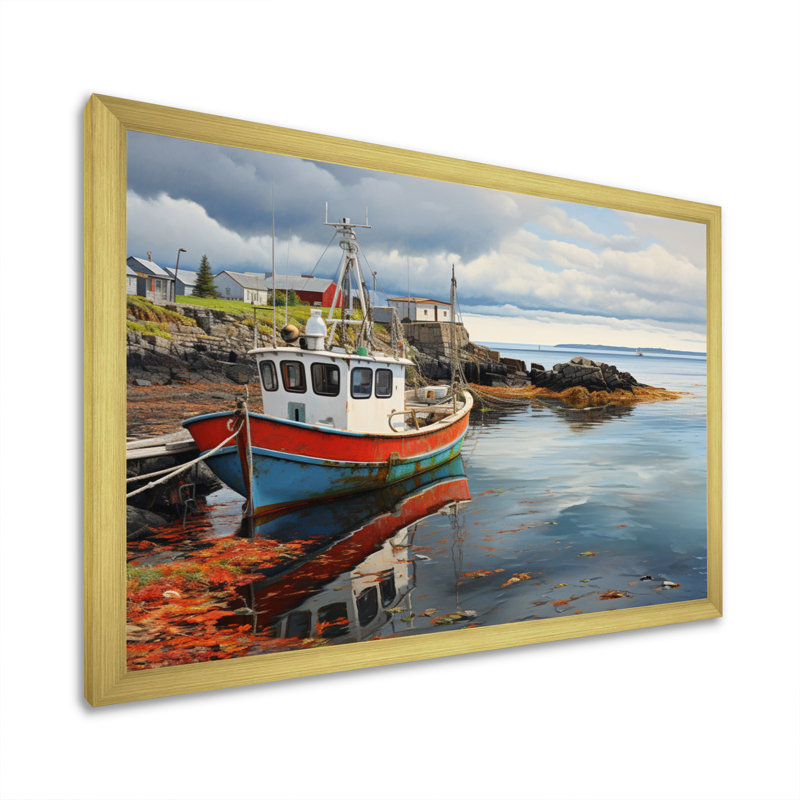 Canada Coastal Harmony I, reproduction d'art sur toile, Or, H 30 po x l 40 po x P 1,5 po