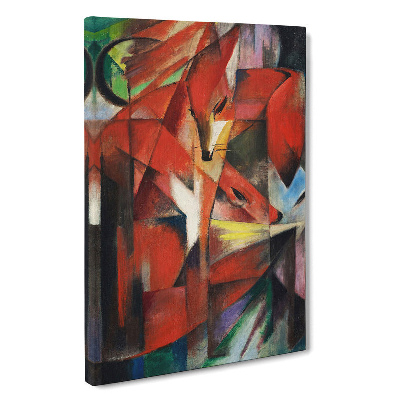 CAN4051CAN The Foxes Vol.1 by Franz Marc - Wrapped Canvas Painting