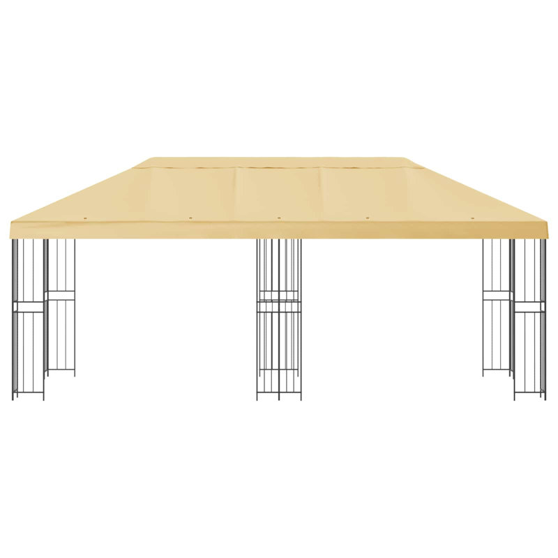 Vidaxl Gazebo Polyester And Steel, Cream