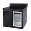 6 Barbecue extérieur en acier inoxydable avec évier, armoire de rangement, réfrigérateur, brûleurs à haute puissance, rangement modulaire, noir, style américain et esthétique