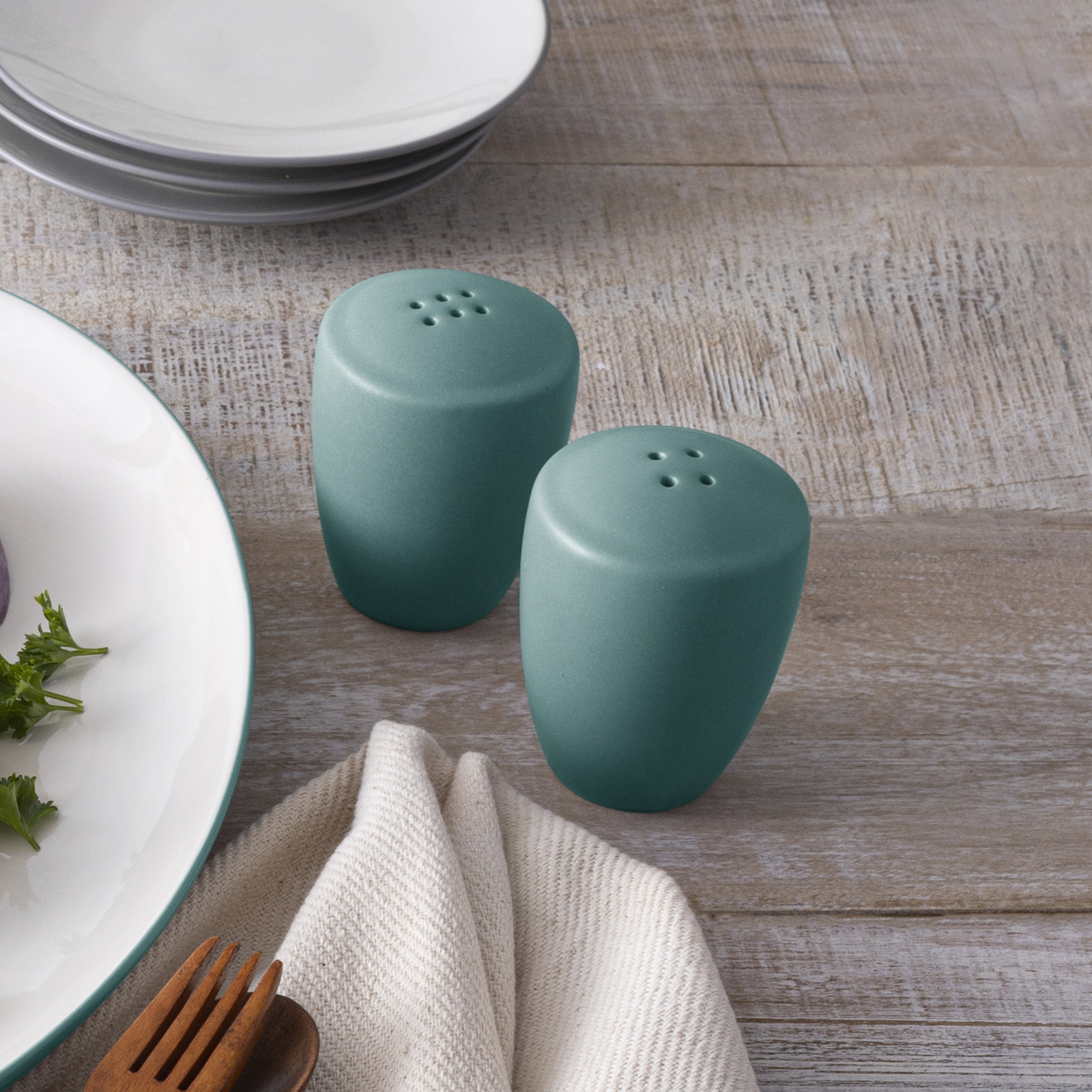 Noritake Colorwave Salt and Pepper Shaker Set, Turquoise