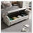 Flared Arm Flip Top Storage Bed Bench