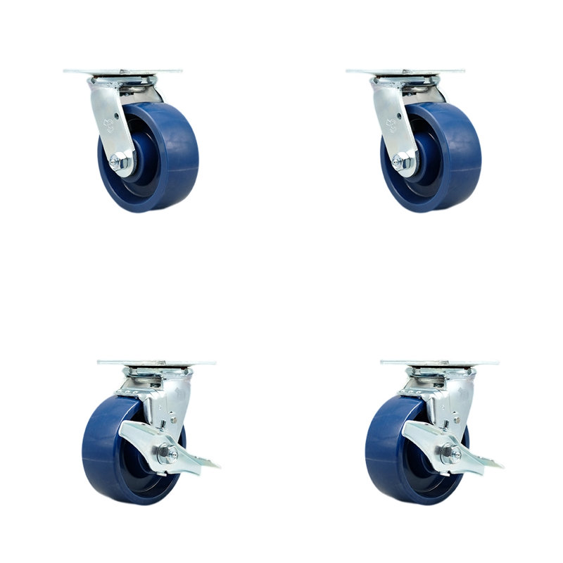 Roulettes pivotantes en acier inoxydable
