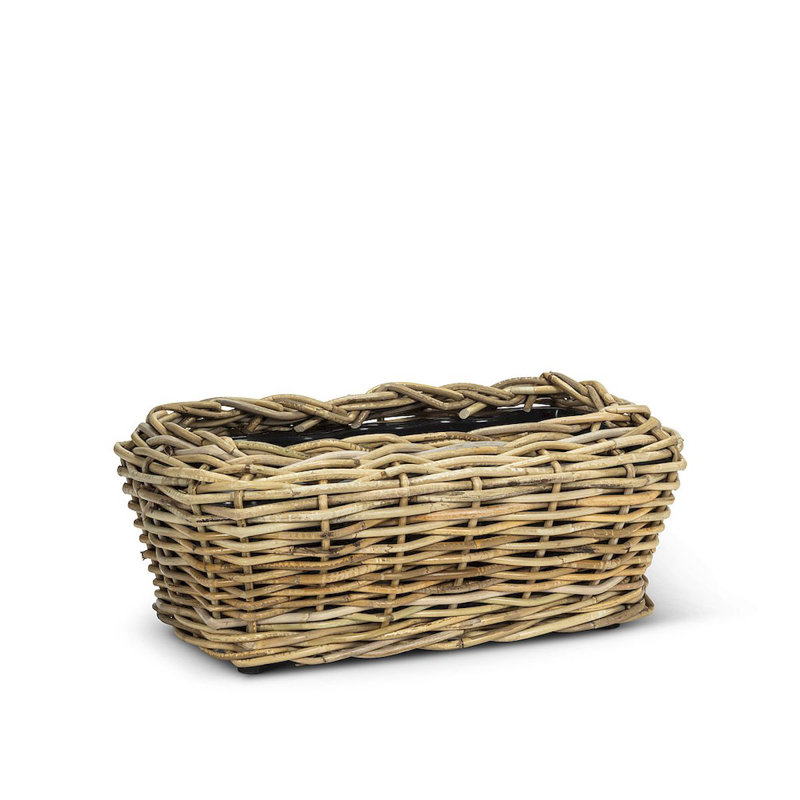 Pot à fleurs en plastique Carruthers, H 11 po x l 15,5 po x P 5 po