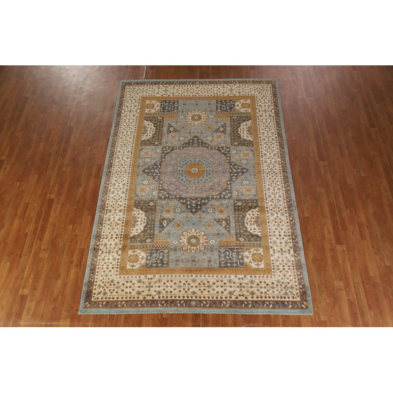 Geometric Kazak Oriental Area Rug