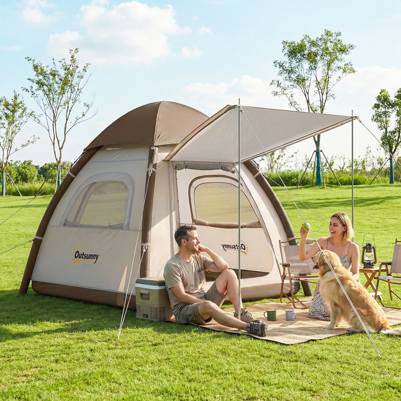 3 Person Tent, Cream White