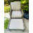 Angeliki-Electra Outdoor Ottoman with Sunbrella® Cushion