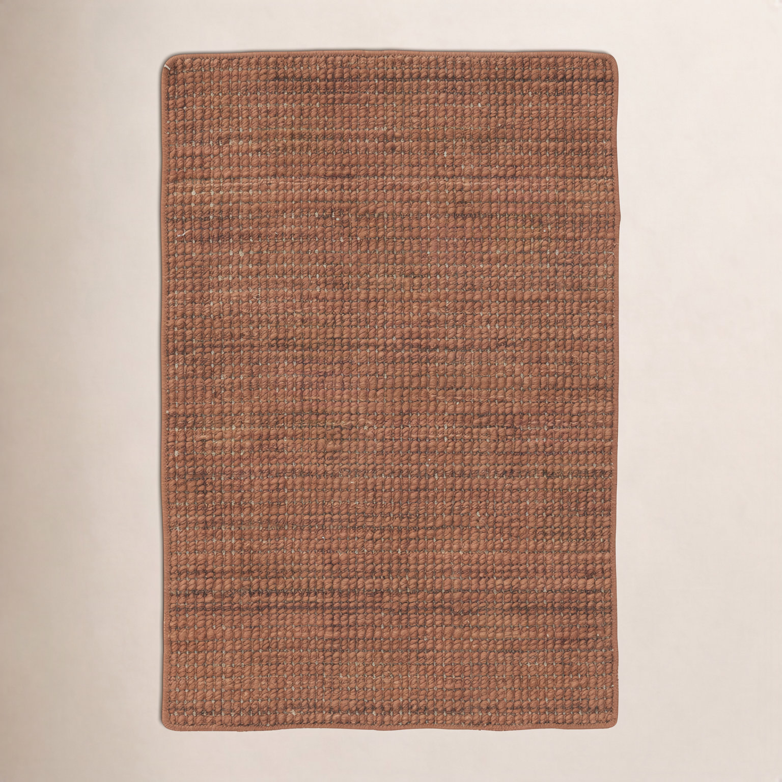 Hand-Loomed Wool Rug, Clay, Rectangle 3' x 5'