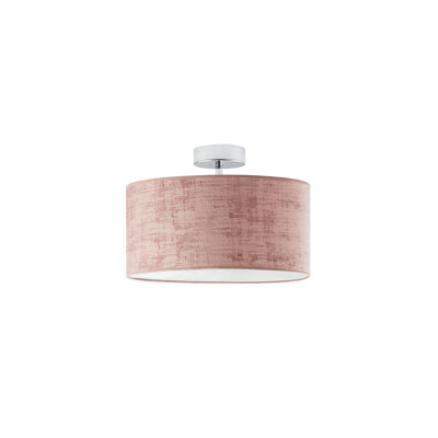 Vannatter Fabric Semi Flush Mount