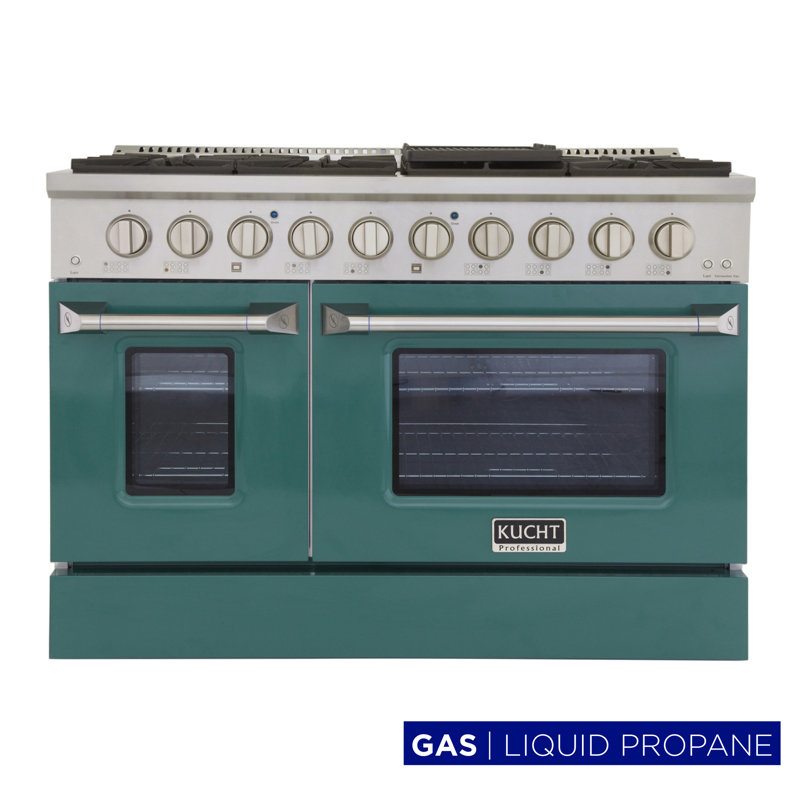 48" 6.7 Cu. ft Freestanding Gas, Green, Liquid Propane