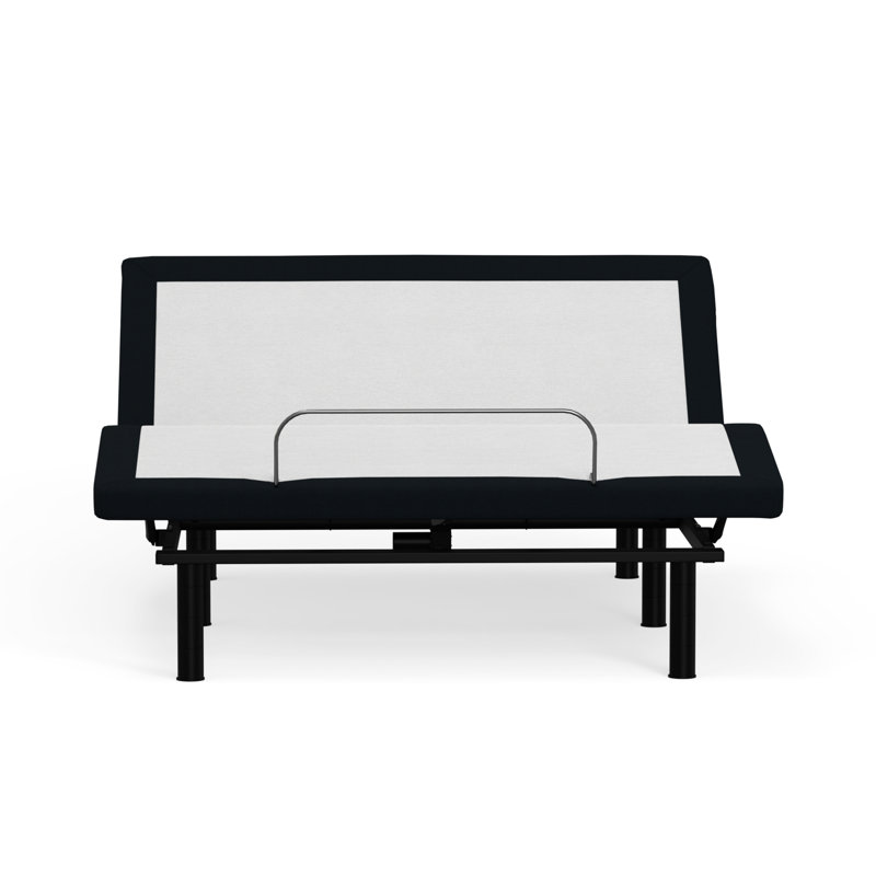 Zero Adjustable King Bed Frame In Grey Metal - Head And Foot Articulations, Memory Function, Wireless Remote Control Base & Articulate Easily,